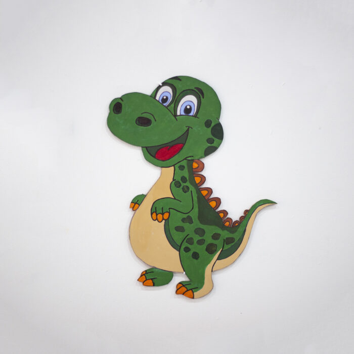 Dino silueta de madera