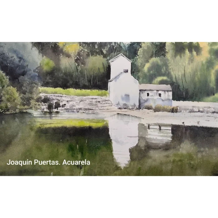 Acuarela molinos Alcalá de Guadaira